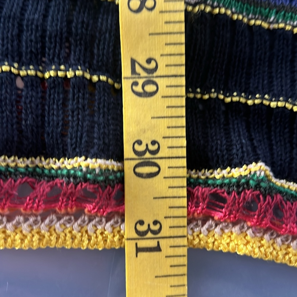 Polo Ralph Lauren M Open Weave Indian Blanket Aztec Shrug Sweater - Picture 4 of 8